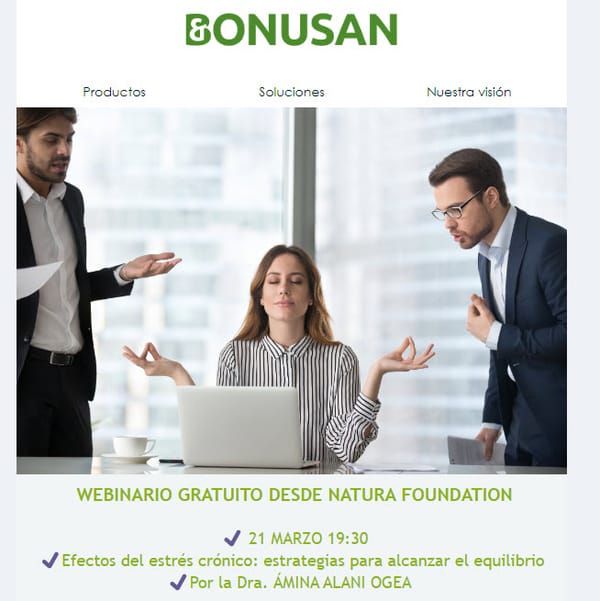 Descubre estrategias para gestionar el estrés crónico -  Webinario gratis 🌟