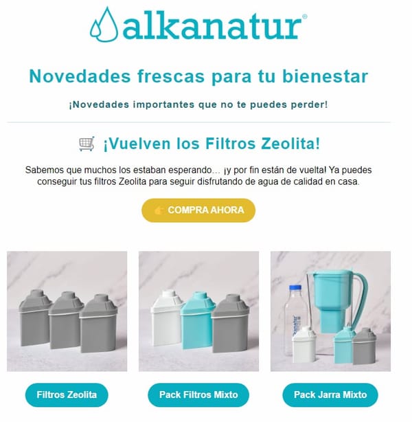 Filtros Zeolita de vuelta en stock 💧 y nuevo contenido que no querrás perderte