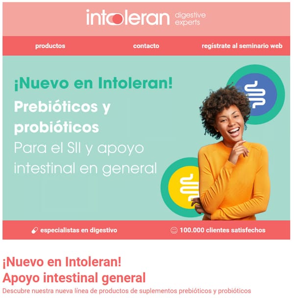 ¡Nuevo en intoleran! - Para el SII y apoyo intestinal en general