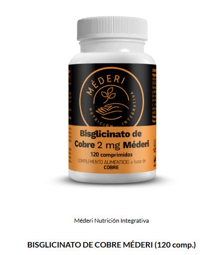LANZAMIENTO - BISGLICINATO DE COBRE MÉDERI (120 comp.)