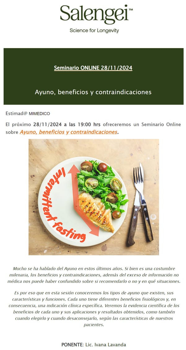 No te pierdas hoy: Ayuno, beneficios y contraindicaciones