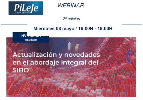 Webinar 2ª edición: "Actualización y novedades en el abordaje integral del SIBO" 08/05/2024