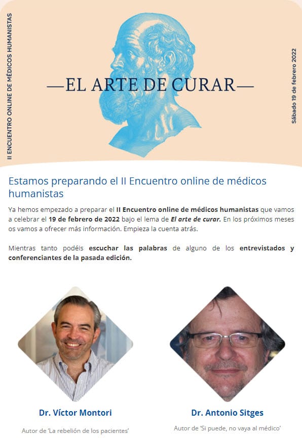 Estamos preparando el II Encuentro online de médicos humanistas.