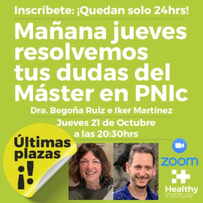 🌿 APROVECHA LA ÚLTIMA OPORTUNIDAD de inscribirte a la presentación del 'Máster en PNIc'🙊😍