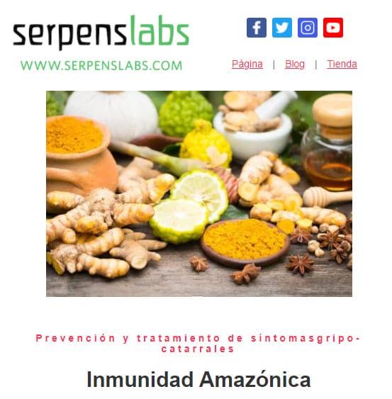 Serpens, Inmunidad Amazónica y Ayurvédica
