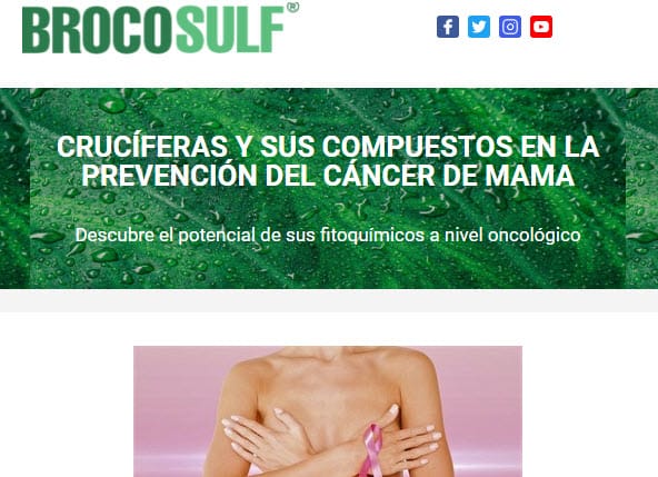 Prevención del cáncer de mama gracias a las crucíferas y sus compuestos