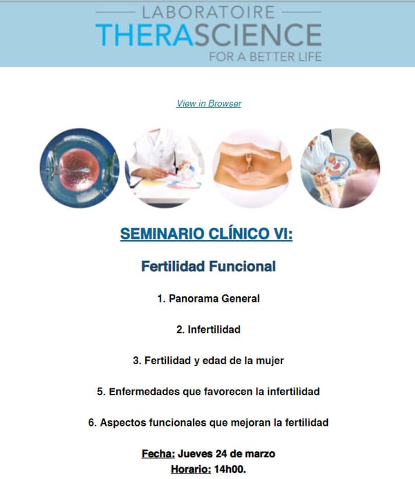 SEMINARIO CLÍNICO VI: Fertilidad Funcional