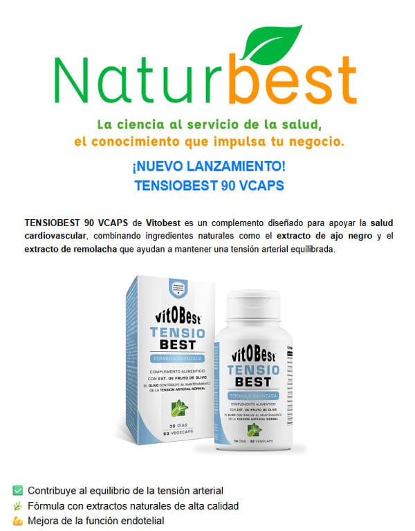 LANZAMIENTO NUEVO TENSIOBEST 90 VCAPS