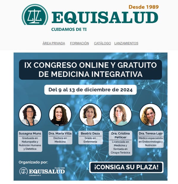 IX Congreso Online y Gratuito de Equisalud sobre Medicina Integrativa
