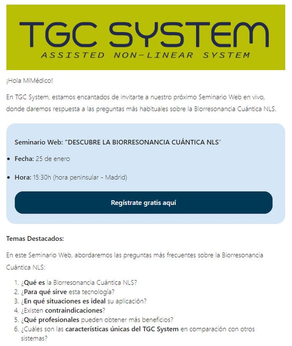 Ya puedes ver la grabación del Seminario sobre Biorresonancia