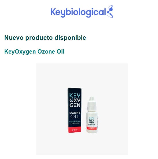 Nuevo producto disponible KeyOxygen Ozone Oil 20ml