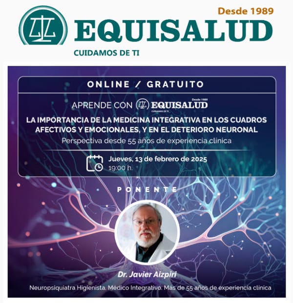🩺 Regístrese para ver la ponencia del Dr. Aizpiri | Medicina Integrativa en la Salud Mental y el Deterioro Neuronal