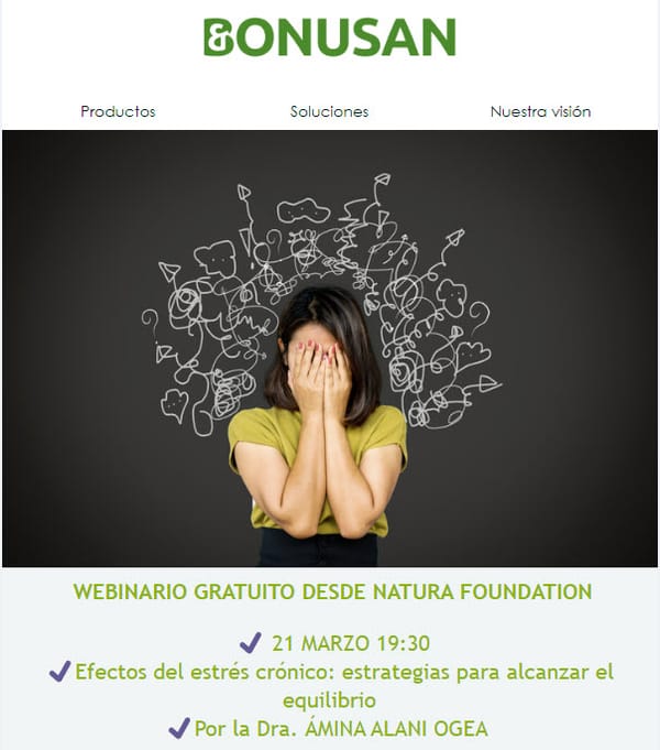 Invitación webinario del estrés crónico, por la Dra. Ámina
