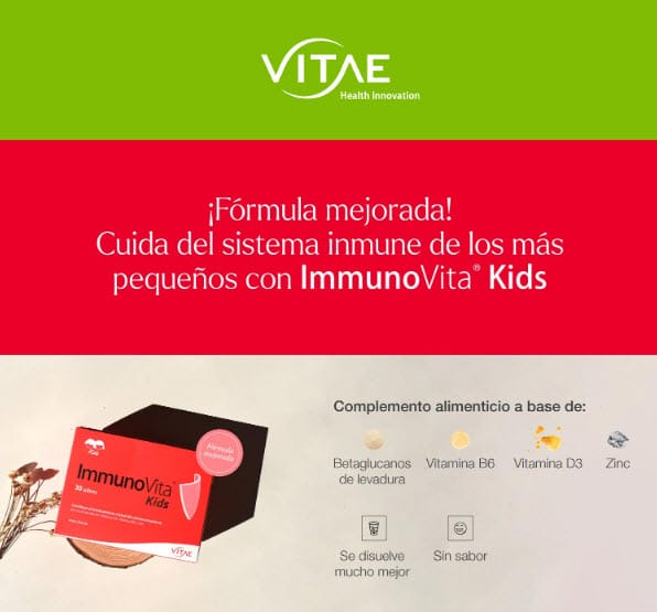 ¡FÓRMULA MEJORADA! Cuida del sistema inmune de los más pequeños con ImmunoVita Kids
