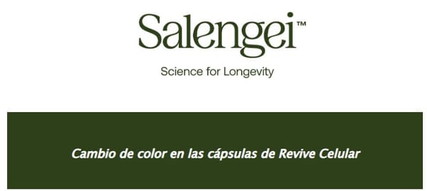Cambio de color en las cápsulas de Revive Celular