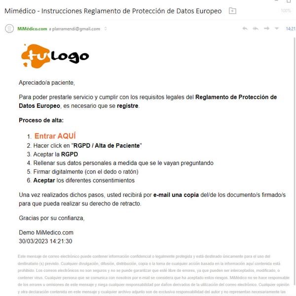 47 Alta paciente / Registro Paciente