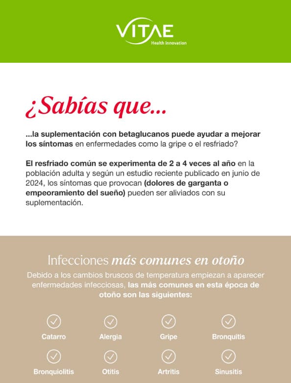 Conoce cómo pueden ayudar los betaglucanos al sistema inmune