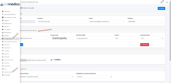 91 - Configurar E-mail Consulta en Mimedico.com