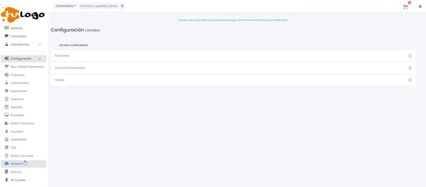 43 Exportación de listados