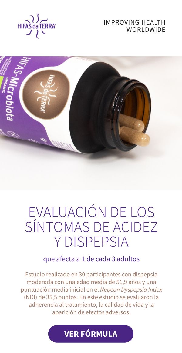 Nuevo estudio clínico HIFAS-Microbiota: hasta un 82% menos de episodios de acidez