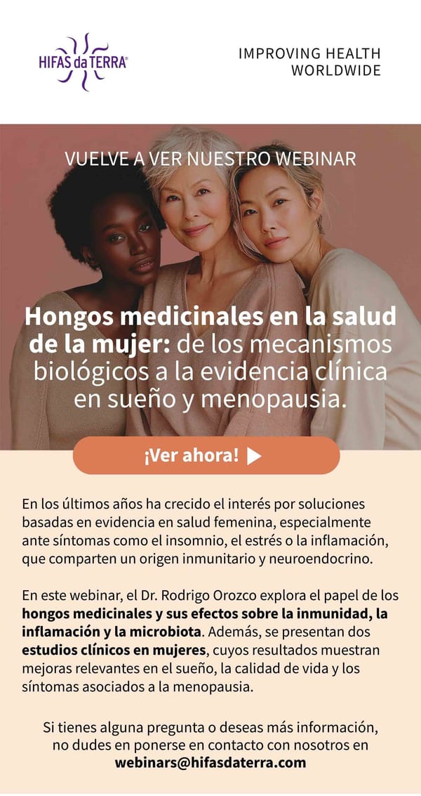 Webinar replay. Hongos medicinales en la salud de la mujer