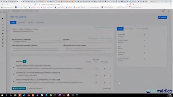 Facturar a paciente desde el listado de visitas pendientes de facturar